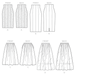 B6326 Misses' Raised-Waist or Elastic-Waist Skirts from Jaycotts Sewing Supplies