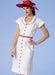 B6363 Button-Front, Flutter Sleeve Dresses from Jaycotts Sewing Supplies