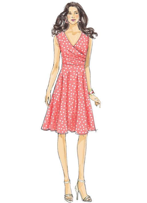 Butterick 6448 Misses' Fit-and-Flare, Empire-Waist Dresses