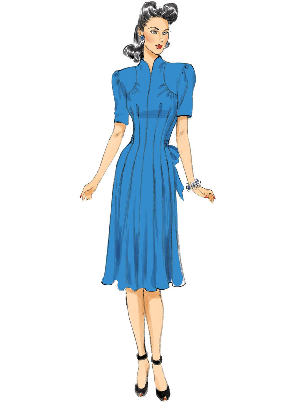 Butterick 6485 Misses' Dresses with Waist Tie Pattern