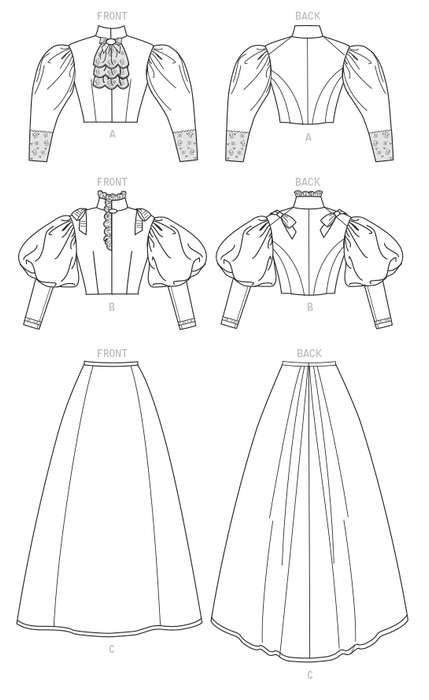 B6537 Misses' Edwardian Costume from Jaycotts Sewing Supplies