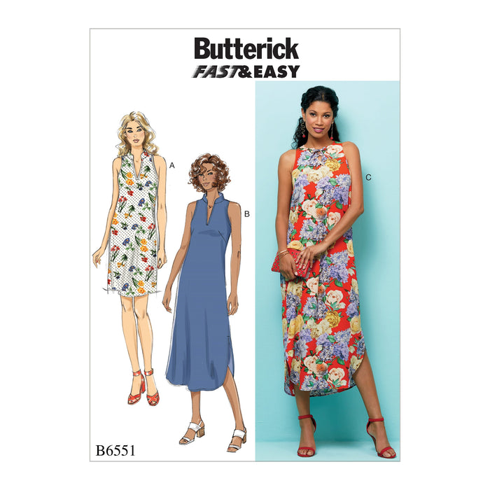 B6551 Loose fitting dress pattern from Jaycotts Sewing Supplies