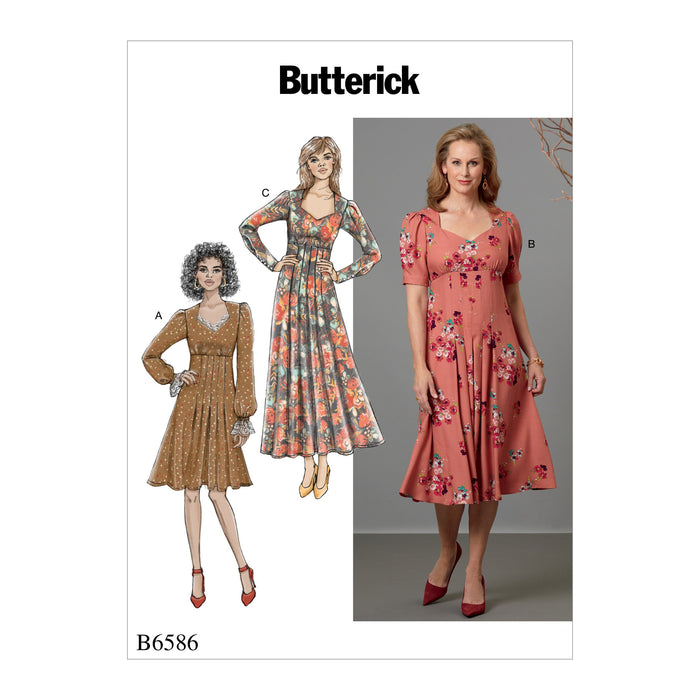 B6586 Misses' Dress Pattern from Jaycotts Sewing Supplies