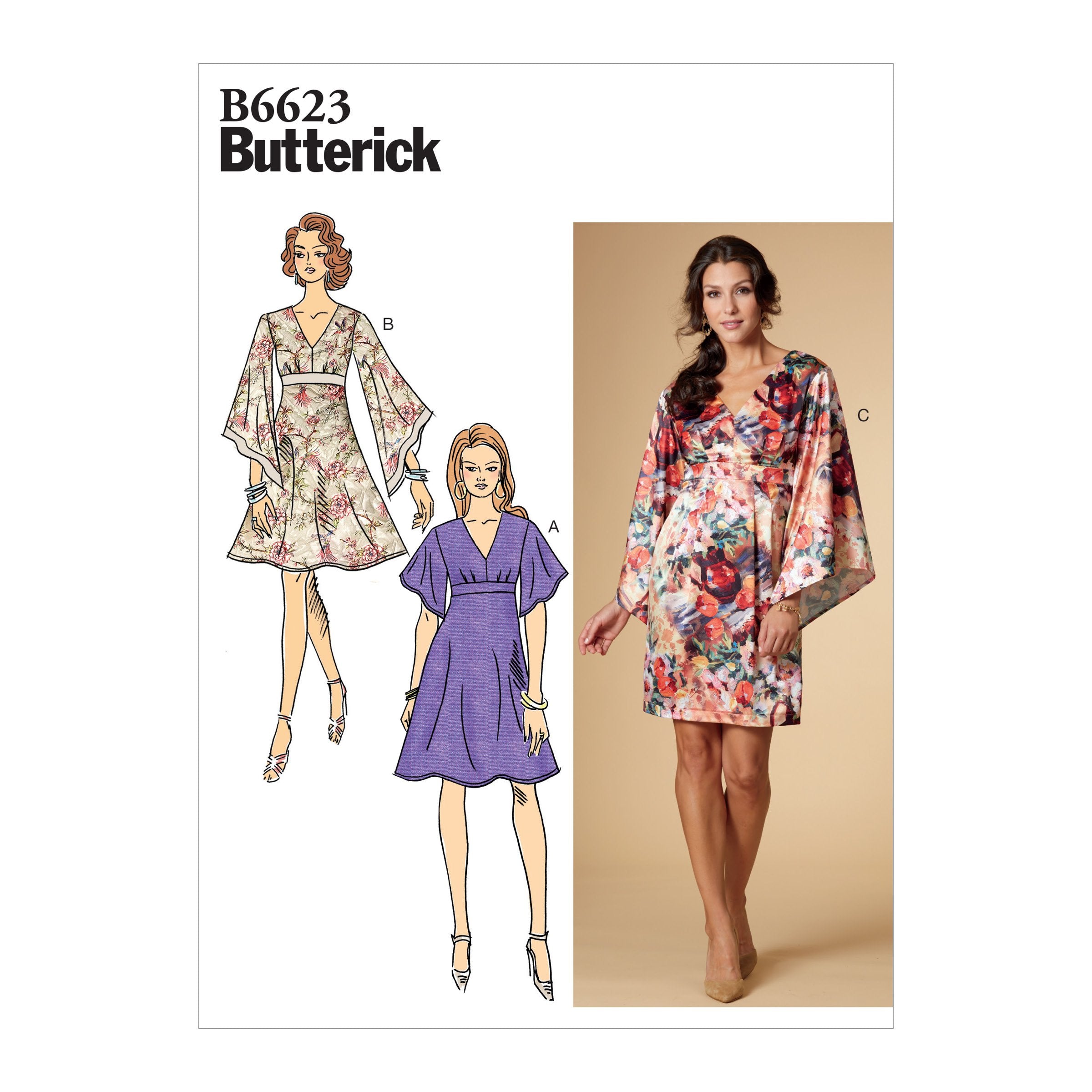 Butterick B6623 Misses' Dress sewing pattern from Jaycotts Sewing Supplies