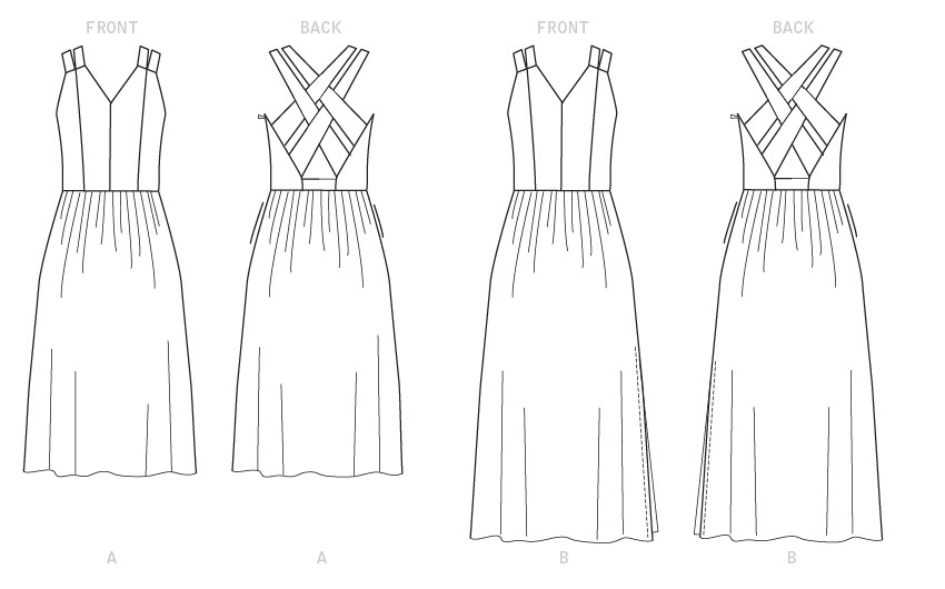 Butterick B6661 Dress Sewing Pattern from Jaycotts Sewing Supplies