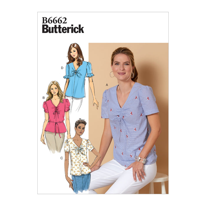 Butterick B6662  Top and Tie Sewing Pattern from Jaycotts Sewing Supplies