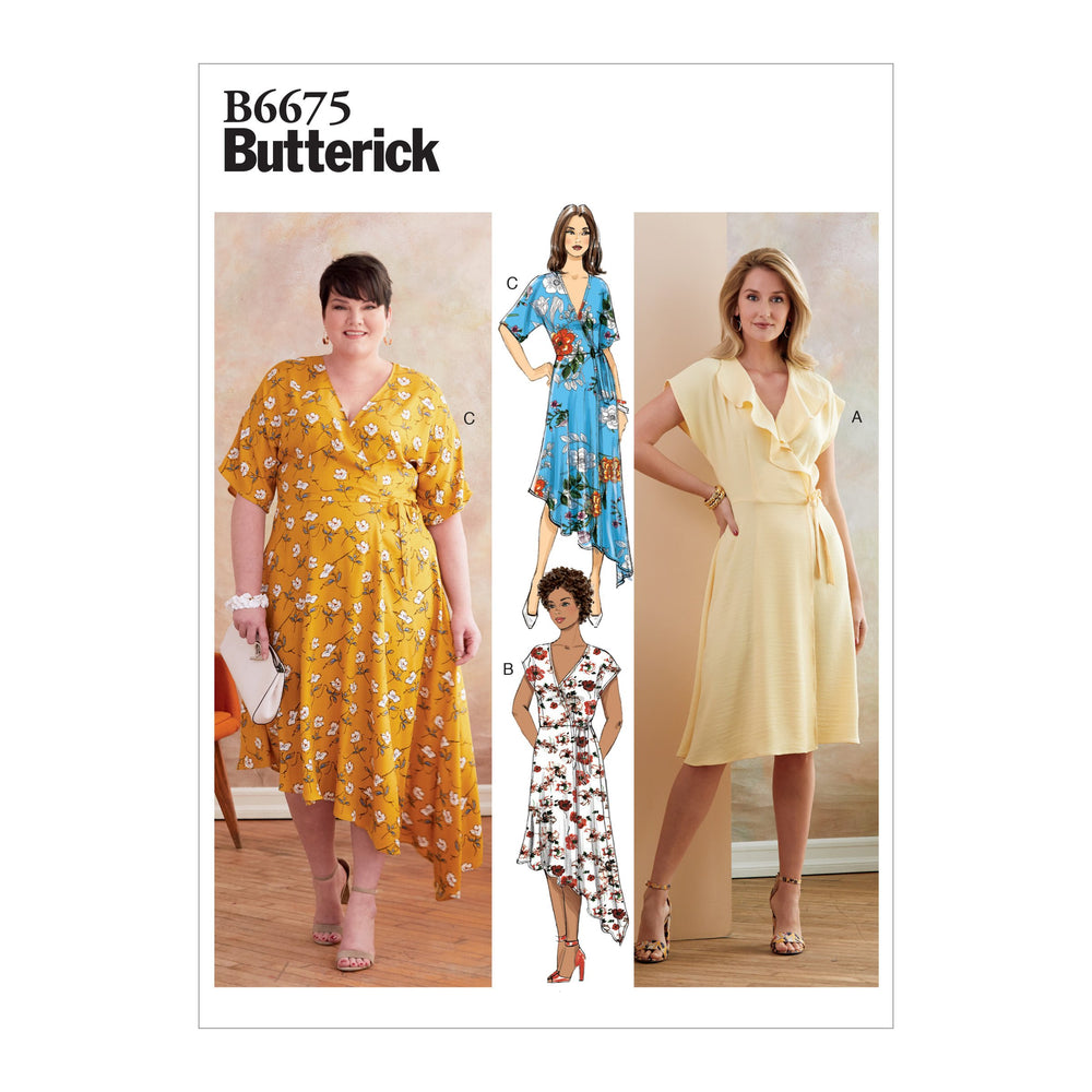 Butterick B6675 Misses'/Women's Dress | Easy from Jaycotts Sewing Supplies