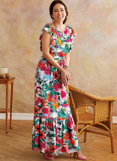 Butterick B6677 Misses' Long Dress Pattern | Easy from Jaycotts Sewing Supplies