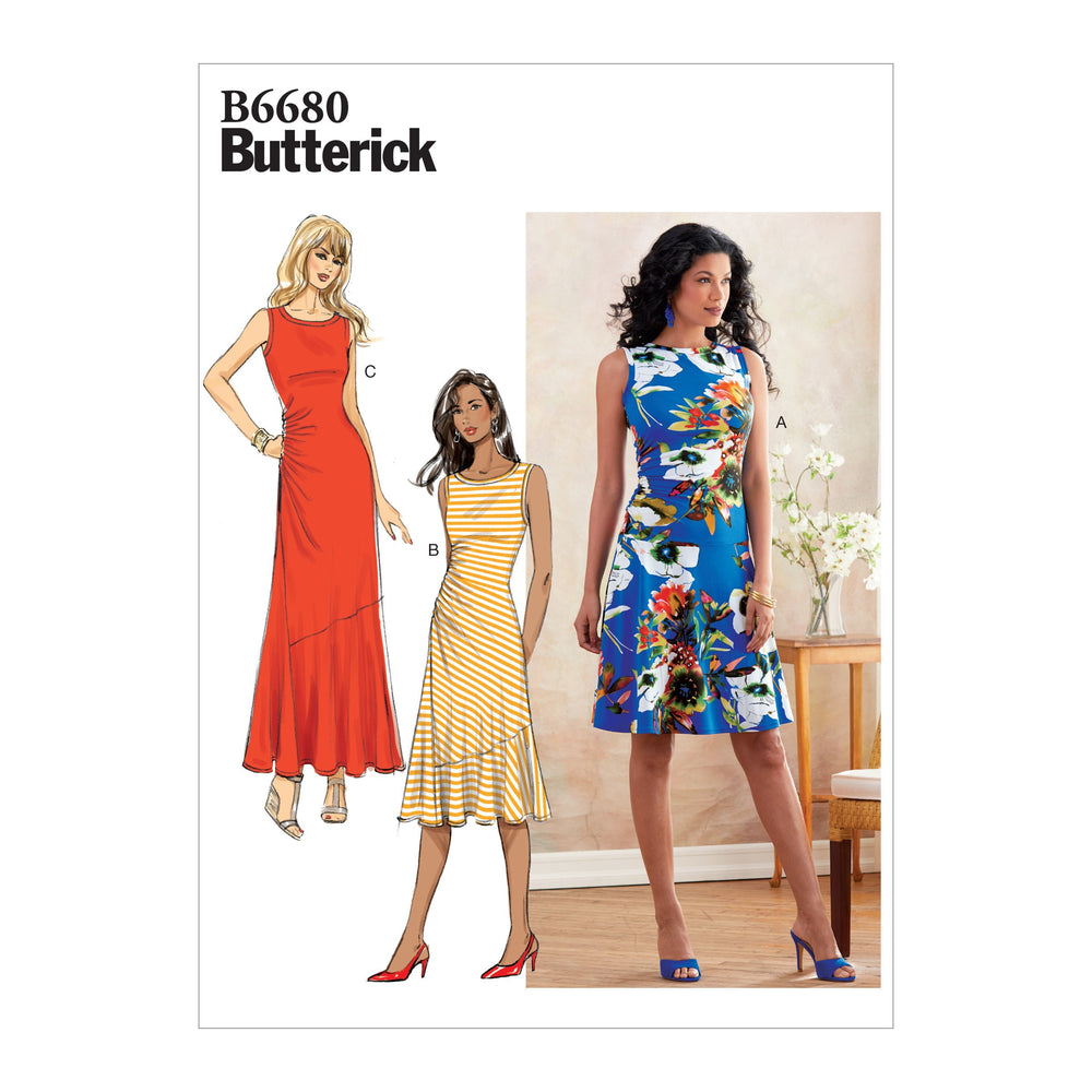 Butterick B6680 Misses' Dress Pattern | Easy from Jaycotts Sewing Supplies