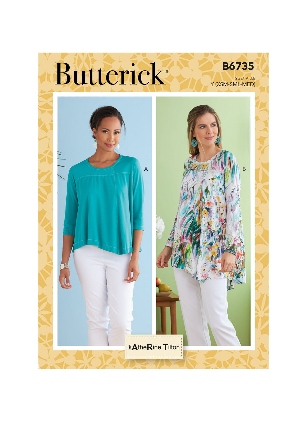 Butterick Sewing Pattern 6735 Misses' Top from Jaycotts Sewing Supplies
