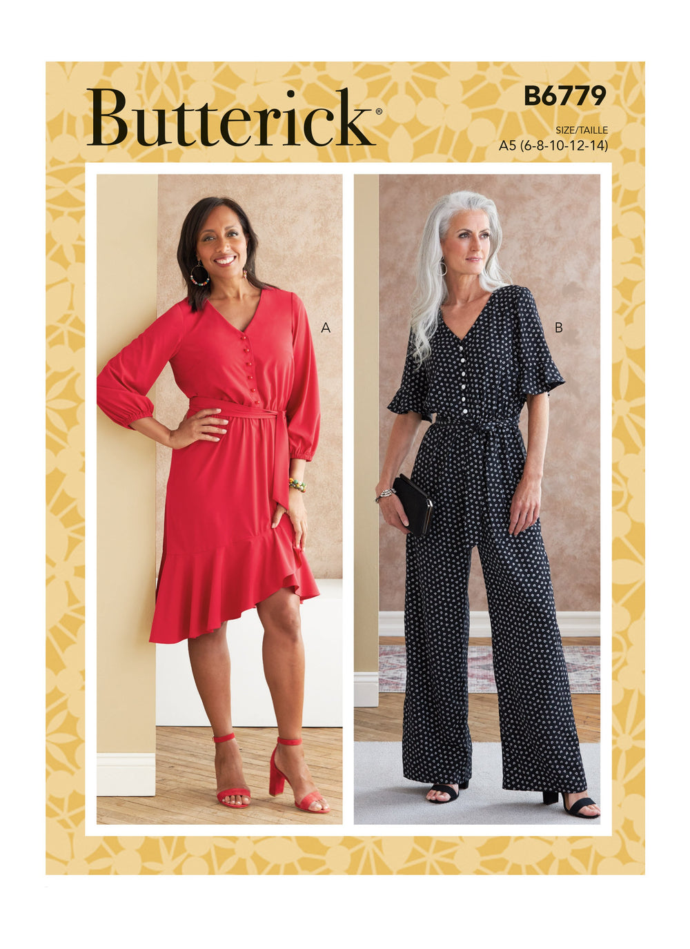 Butterick 6779 Misses' Dress, Jumpsuit and Sash sewing pattern from Jaycotts Sewing Supplies