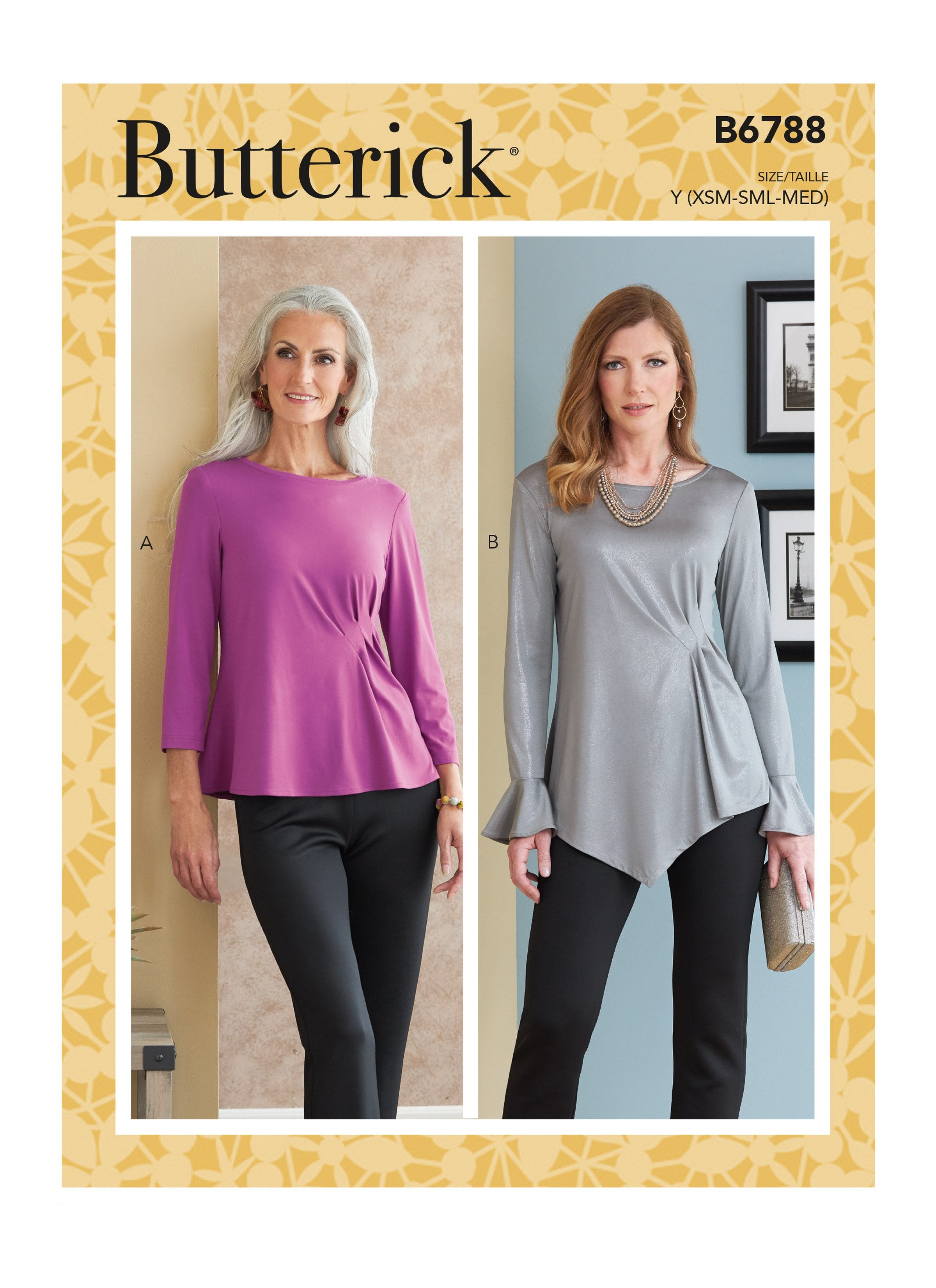 Butterick 6788 Misses' Tops sewing pattern from Jaycotts Sewing Supplies