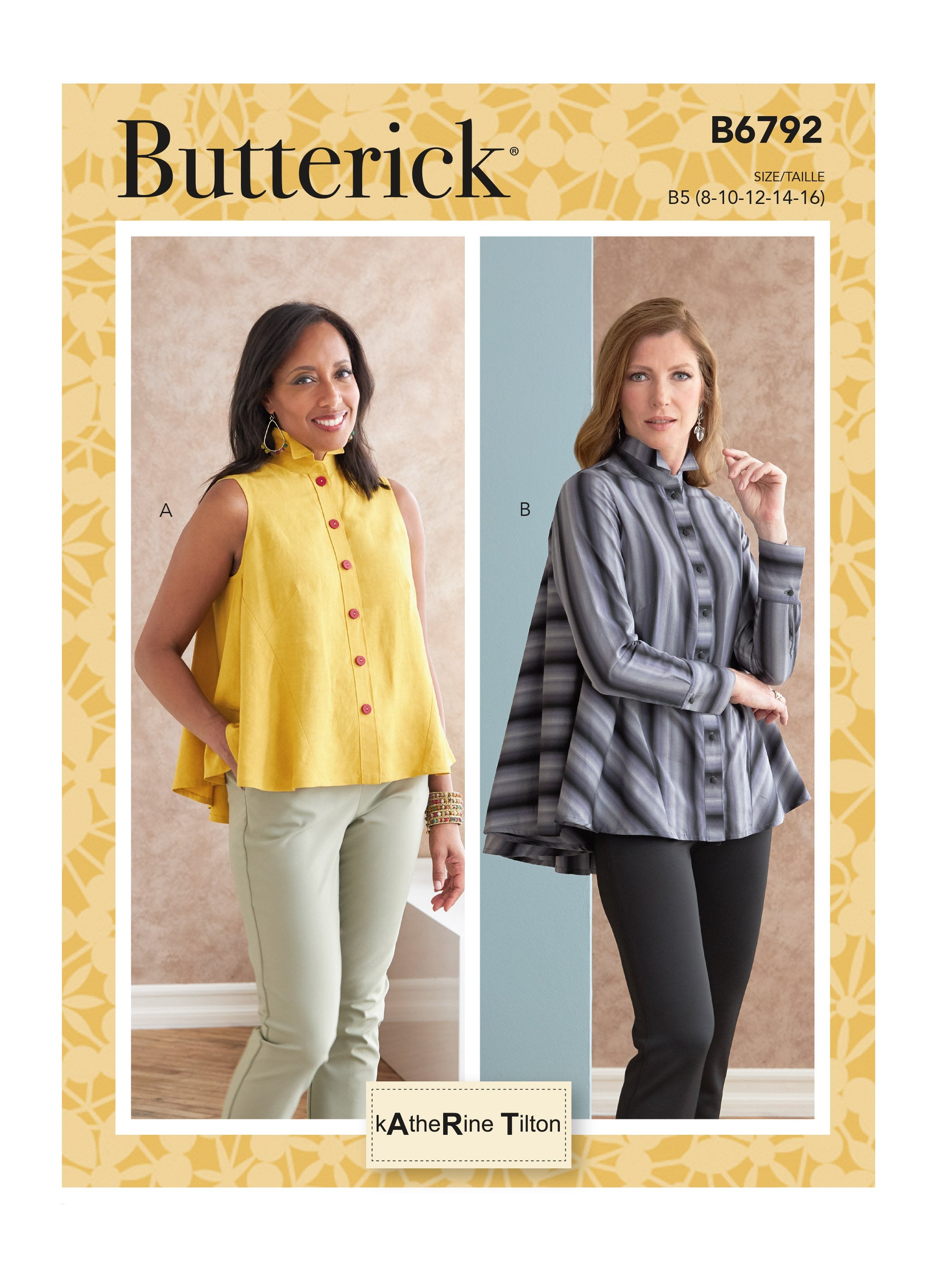 Butterick 6792 Misses' Tops sewing pattern from Jaycotts Sewing Supplies