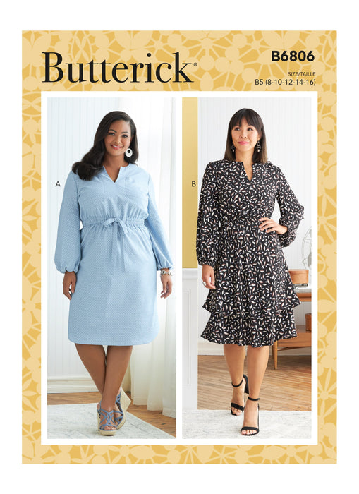 Butterick 6806 Misses / Plus Size Dress Pattern from Jaycotts Sewing Supplies