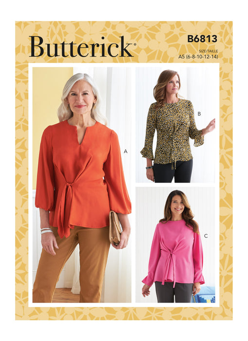 Butterick 6813 Misses Tops pattern from Jaycotts Sewing Supplies