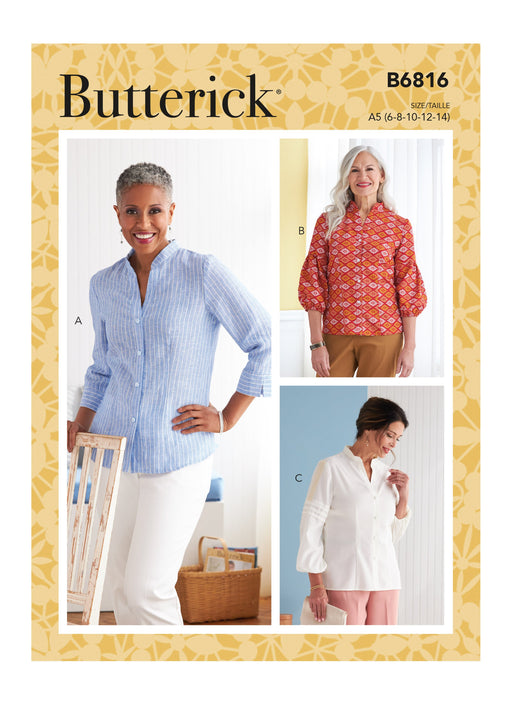 Butterick 6816 Misses Tops pattern from Jaycotts Sewing Supplies