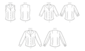 Butterick sewing pattern B6842 Misses' Fold-Back Collar Shirts ...