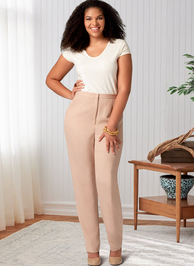 Butterick sewing pattern 6845 Misses' and Women's Tapered Pants from Jaycotts Sewing Supplies