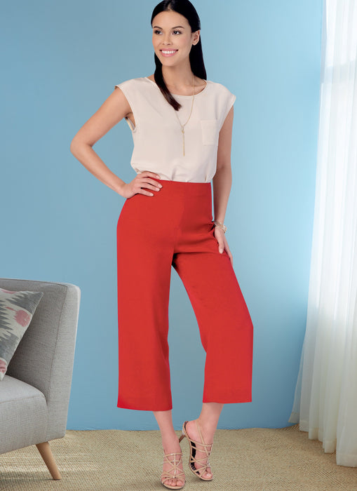 Butterick sewing pattern 6851 Misses' No-Side-Seam Shorts, Capris and Pants from Jaycotts Sewing Supplies