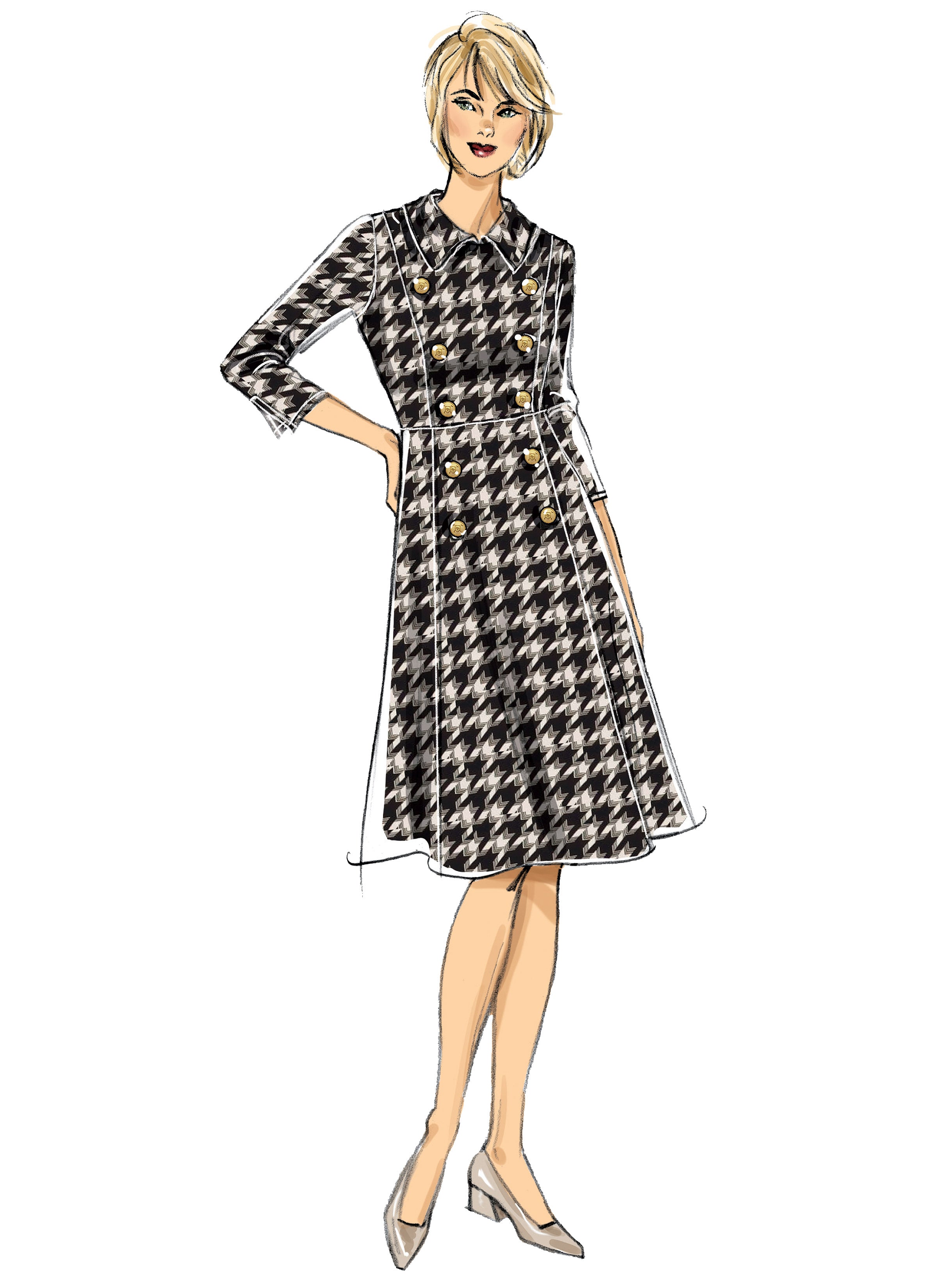 Butterick 6871 Dress sewing pattern from Jaycotts Sewing Supplies