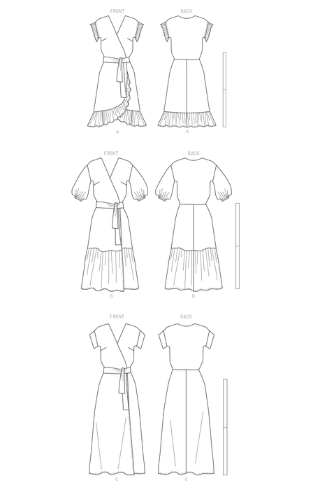 Butterick 6873 Miss's / Women's Dress and Sash sewing pattern from Jaycotts Sewing Supplies