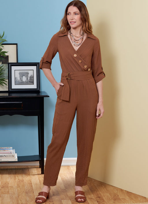 Butterick 6881 Jumpsuit, Sash and Belt sewing pattern from Jaycotts Sewing Supplies