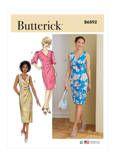 Butterick sewing pattern 6892 Misses' Dress from Jaycotts Sewing Supplies