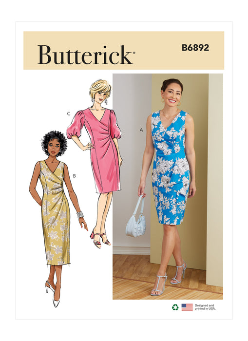 Butterick 6892 Misses' Dress sewing pattern —