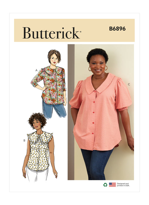 Butterick sewing pattern 6896 Women's Top from Jaycotts Sewing Supplies