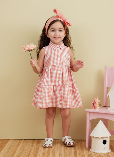 Butterick sewing pattern 6906 Toddlers' Dress and Headband from Jaycotts Sewing Supplies