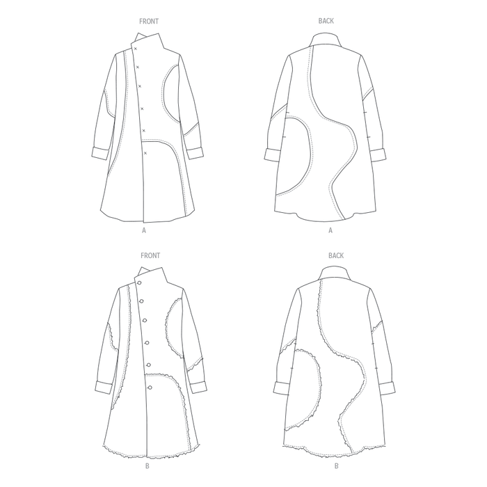 Butterick sewing pattern 6919 Misses' Coat by Katherine Tilton from Jaycotts Sewing Supplies