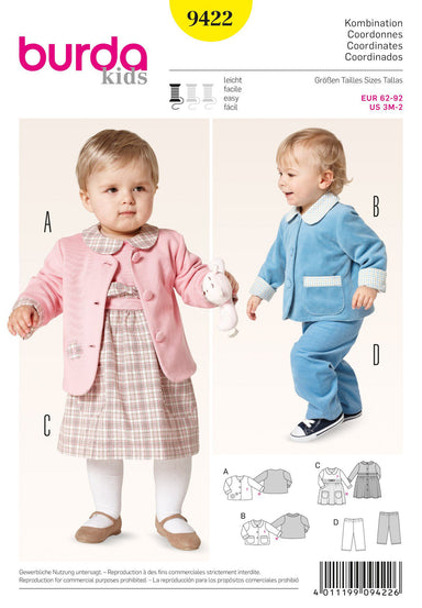 BD9422 Boys' & Girls' Outfit Coordinates from Jaycotts Sewing Supplies