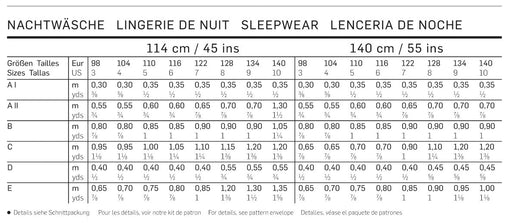 BD9432 Girls' Pyjamas pattern from Jaycotts Sewing Supplies