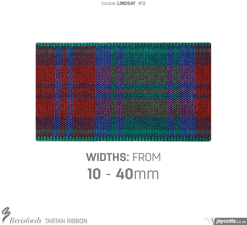 Berisfords Lindsey Tartan Ribbon —  - Sewing Supplies