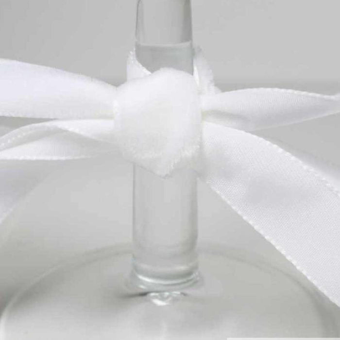 Berisfords Velvet Ribbon, White from Jaycotts Sewing Supplies