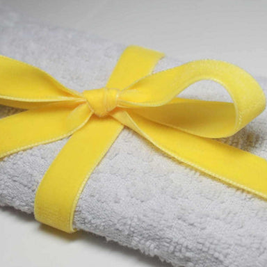 Berisfords Velvet Ribbon, Yellow from Jaycotts Sewing Supplies