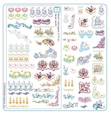 Brother Embroidery USB 002 | Oriental Border from Jaycotts Sewing Supplies
