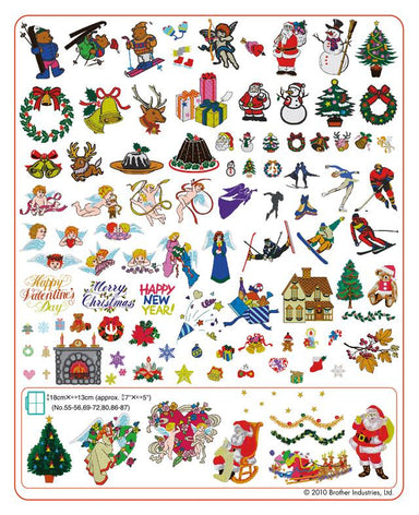 Brother Embroidery USB 003 | Christmas from Jaycotts Sewing Supplies