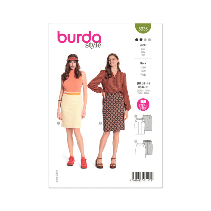 Burda Style Sewing Pattern 5936 Misses' Skirt from Jaycotts Sewing Supplies