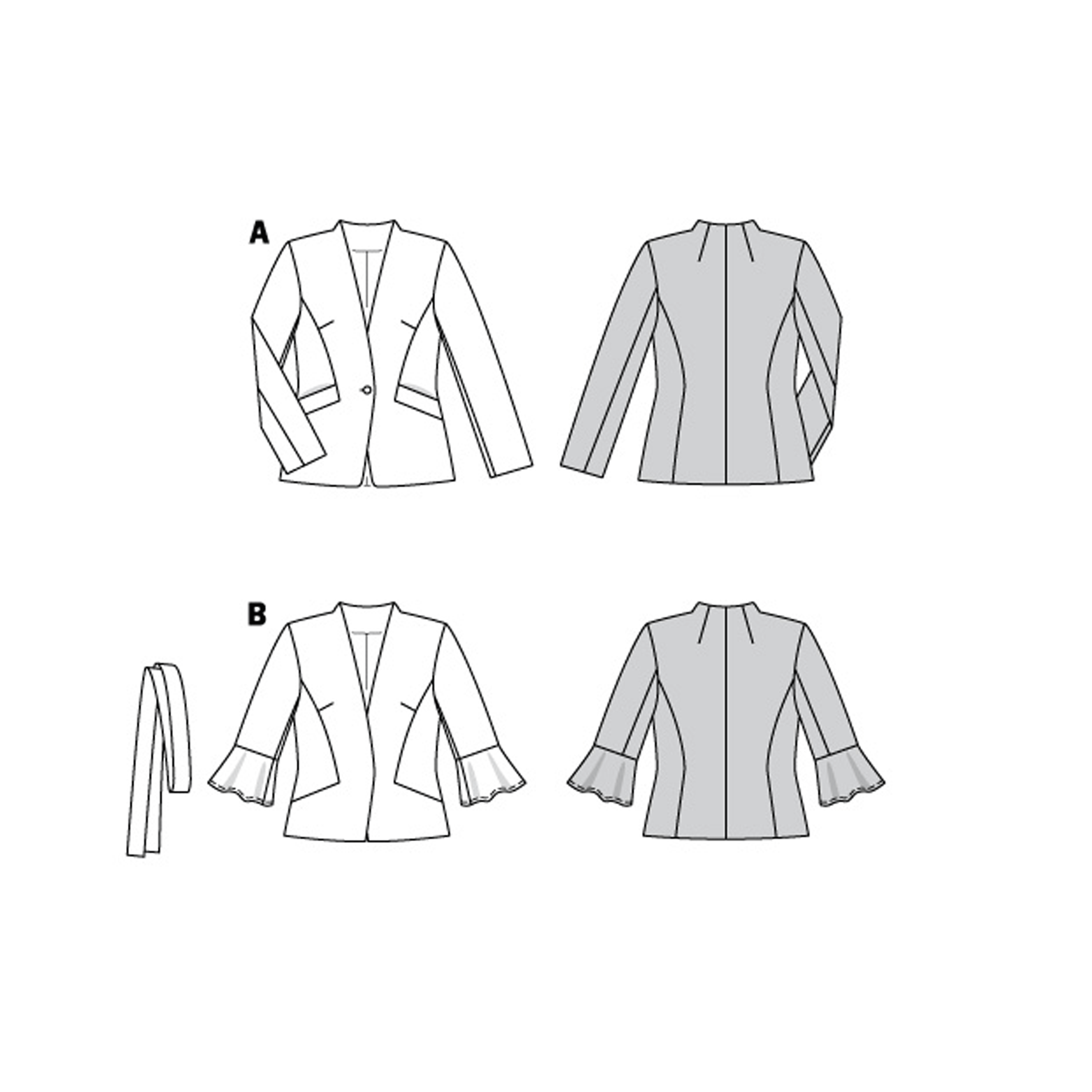 Burda Sewing Pattern 6100 Jacket from Jaycotts Sewing Supplies