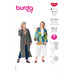 Burda Sewing Pattern 6107 Women's Blouson Jacket from Jaycotts Sewing Supplies
