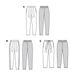 Burda Sewing Pattern 6110 Trousers and Pants from Jaycotts Sewing Supplies