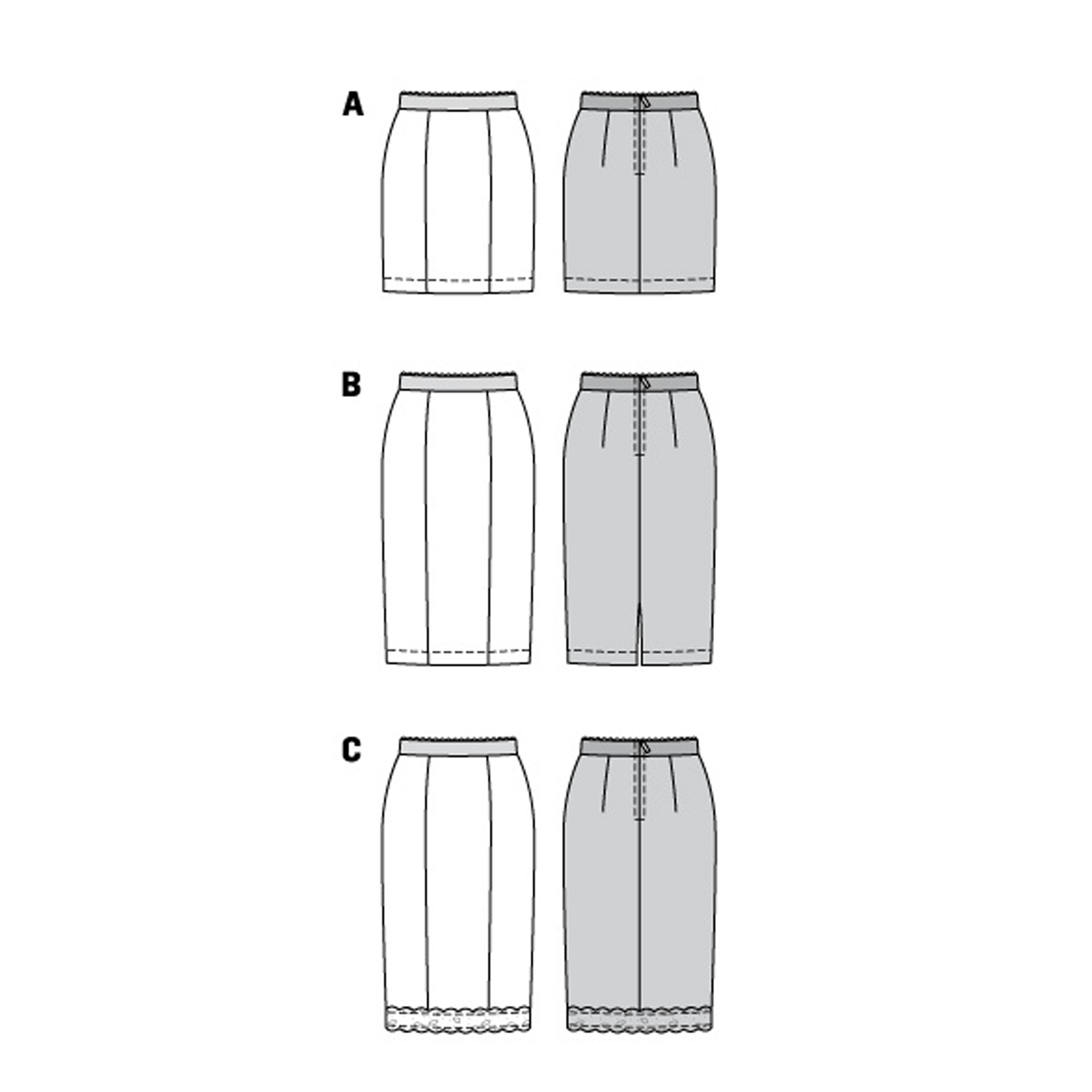 Burda Sewing Pattern 6112 Skirt from Jaycotts Sewing Supplies