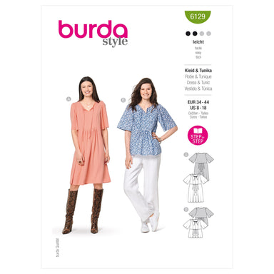 Burda Style Pattern No. 6042 Dress Dresses in Retro Look Arm