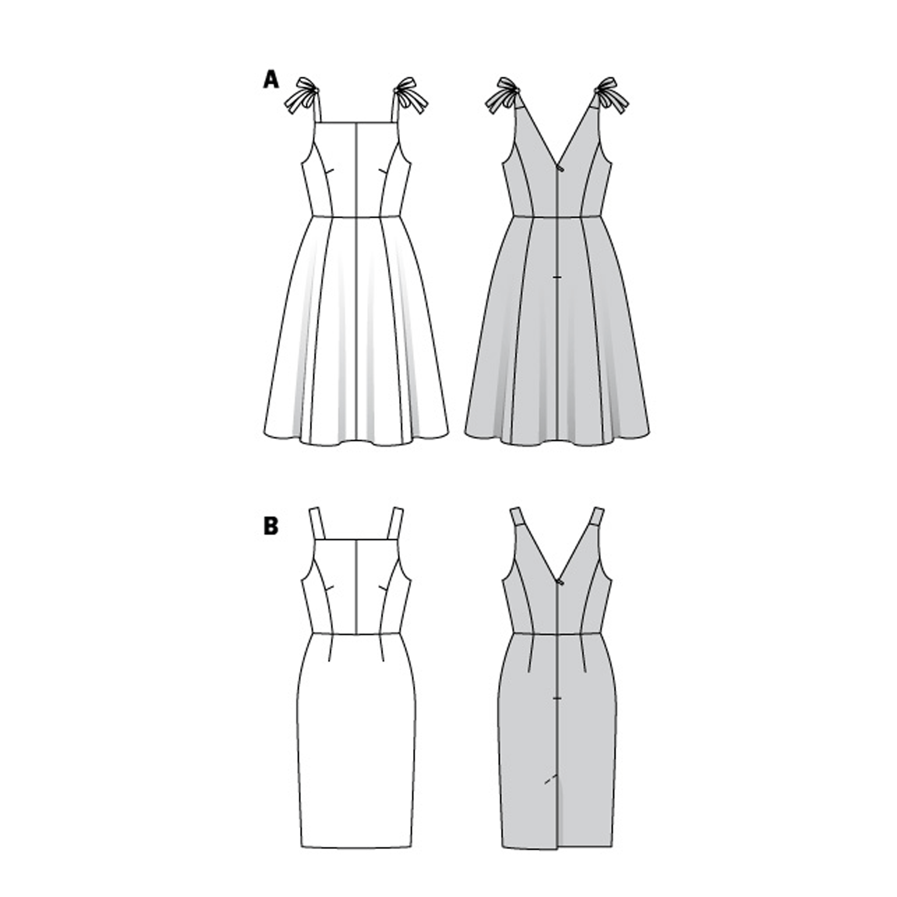 Burda Sewing Pattern 6140 Dress from Jaycotts Sewing Supplies