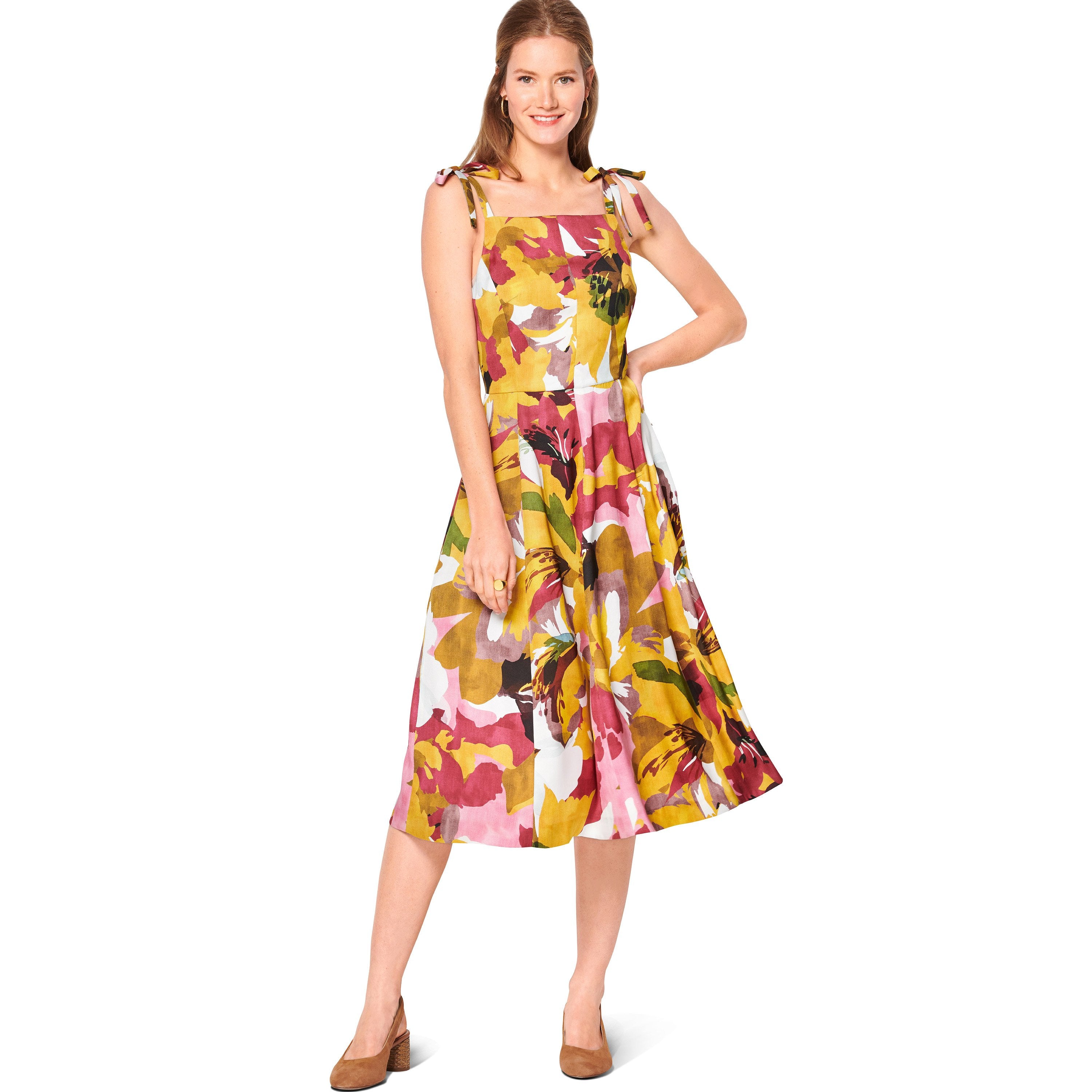 Burda Sewing Pattern 6140 Dress from Jaycotts Sewing Supplies