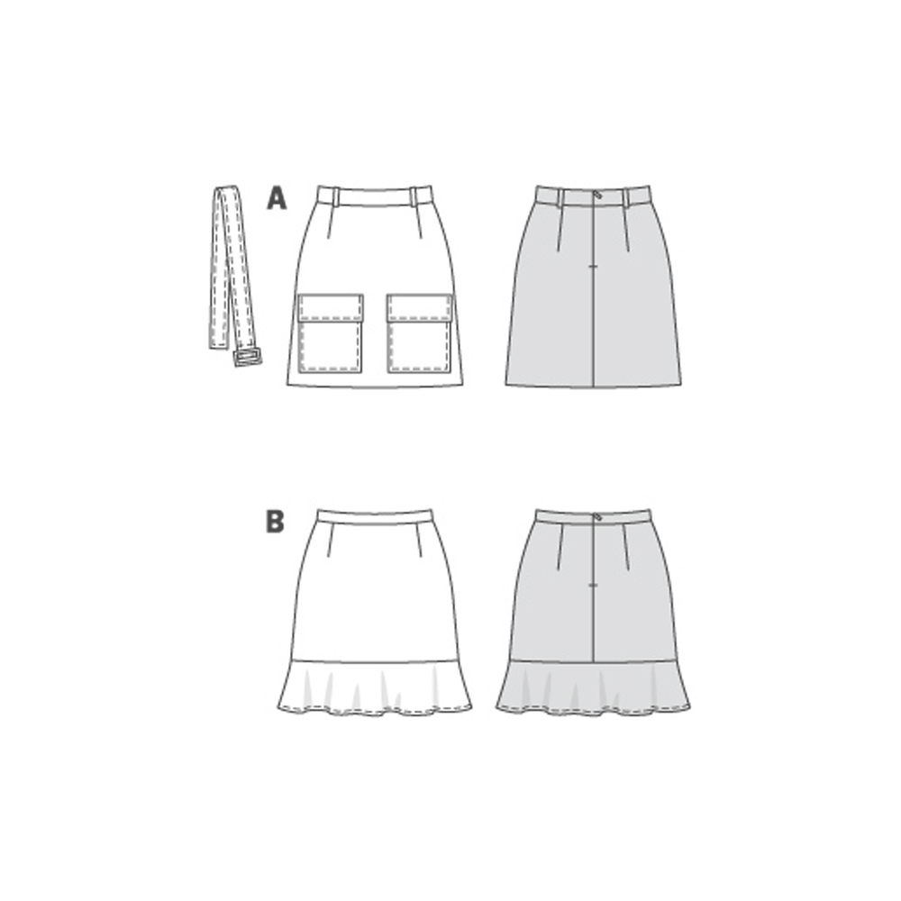 Burda Sewing Pattern 6147 Skirt from Jaycotts Sewing Supplies