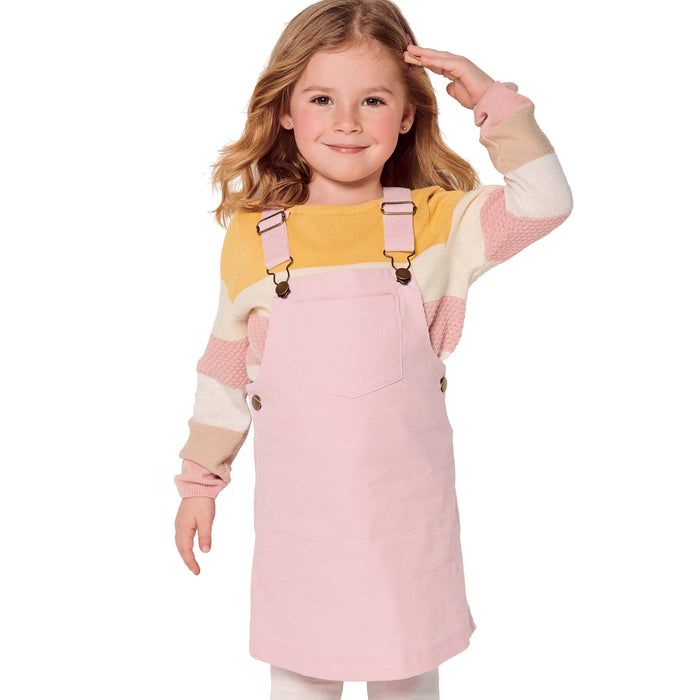 Burda Sewing Pattern 9287 Children's Bibbed skirt – Pinafore from Jaycotts Sewing Supplies