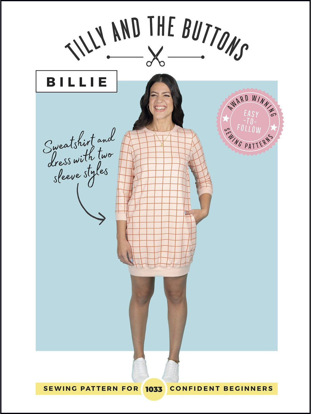 Tilly & The Buttons Billie Sweatshirt and Dress Pattern from Jaycotts Sewing Supplies