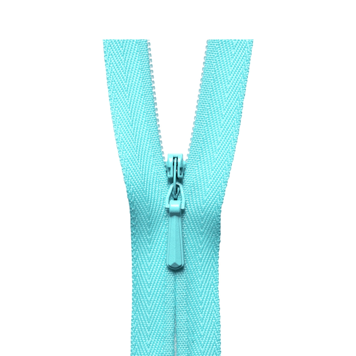 YKK Concealed Zip Light Turquoise Blue from Jaycotts Sewing Supplies
